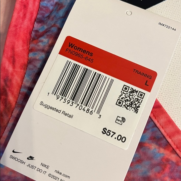 Nike ADV Team USA Olympics Womens L Training Tank Top Shirt red blue NWT $57 - Picture 4 of 11